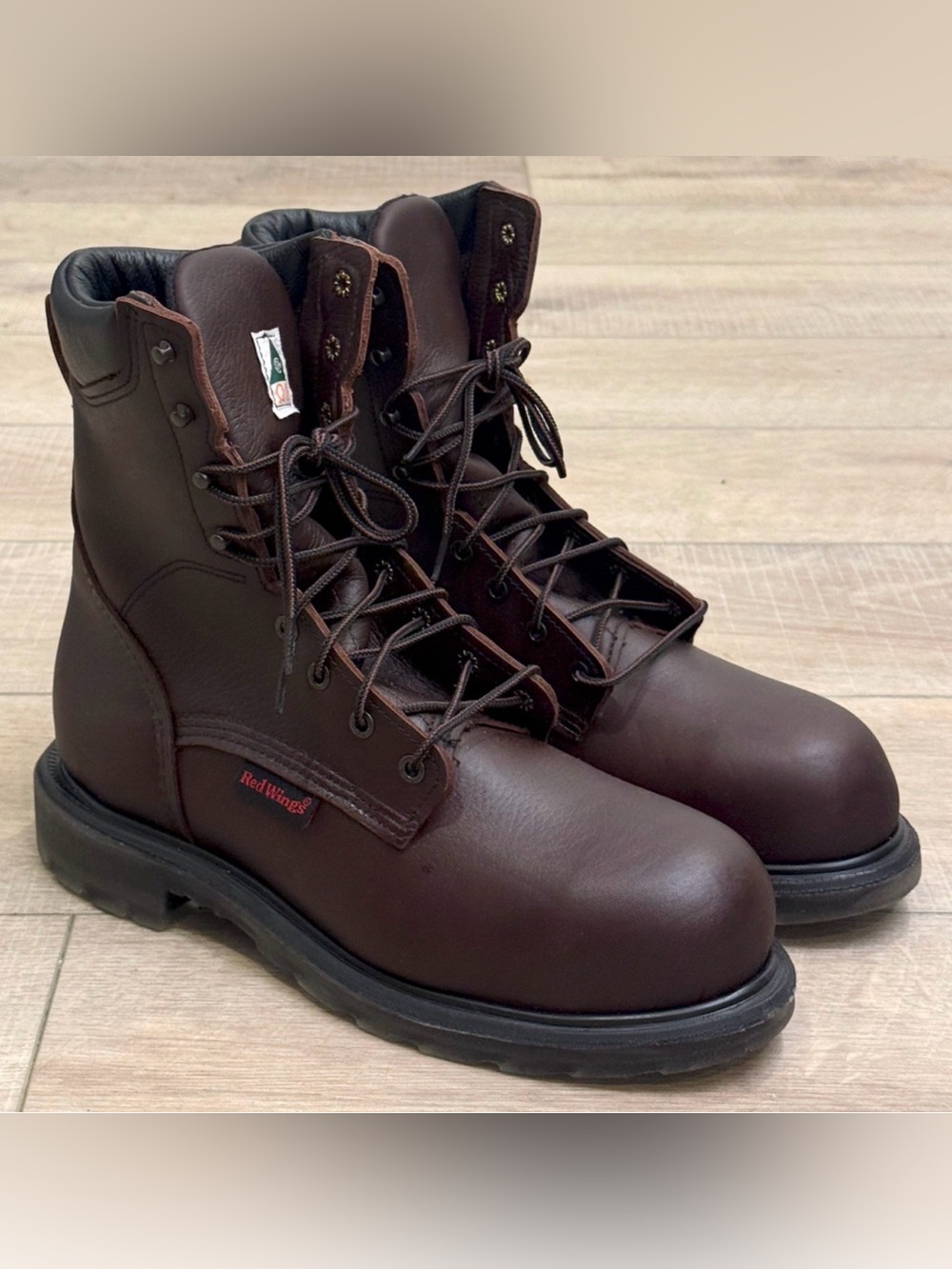 NEW RED WING 3508 SUPERSOLE 2.0 8-INCH CSA SAFETY TOE BOOTS SZ 12 D